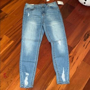 Light blue skinny jeans